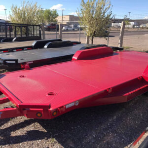 Red flatbed trailer for sale