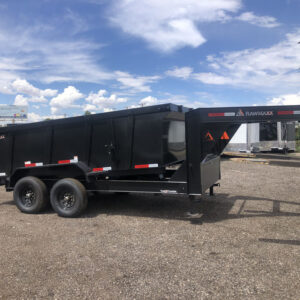 Black Gooseneck Dump Trailer Rental