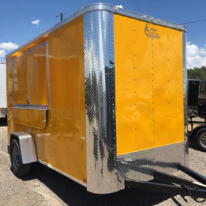 Yellow cargo trailer for sale