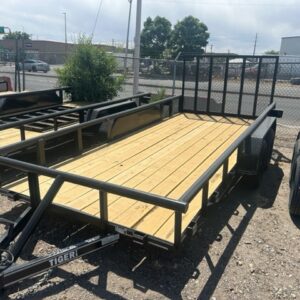 Utility trailer for sale outdoors