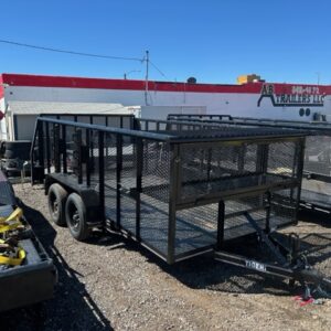 Heavy-duty black utility trailers sale