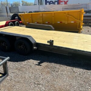 Flatbed dual axle utility trailer