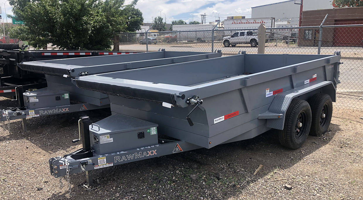 Heavy-duty RawMaxx dump trailers